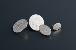  Ohrschmuck aus Sterlingsilber mit Struktur